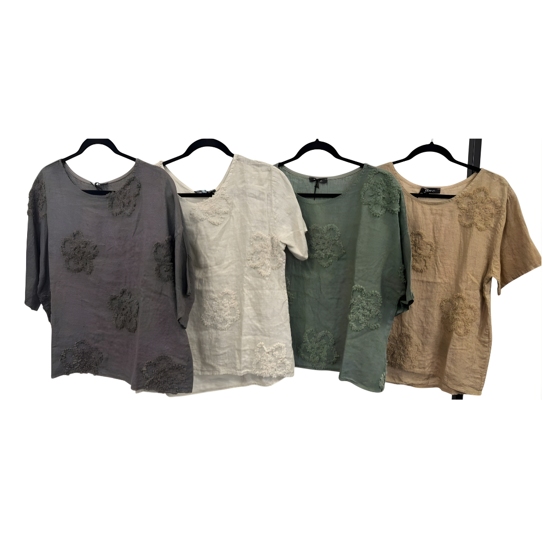 Daisy Linen Top