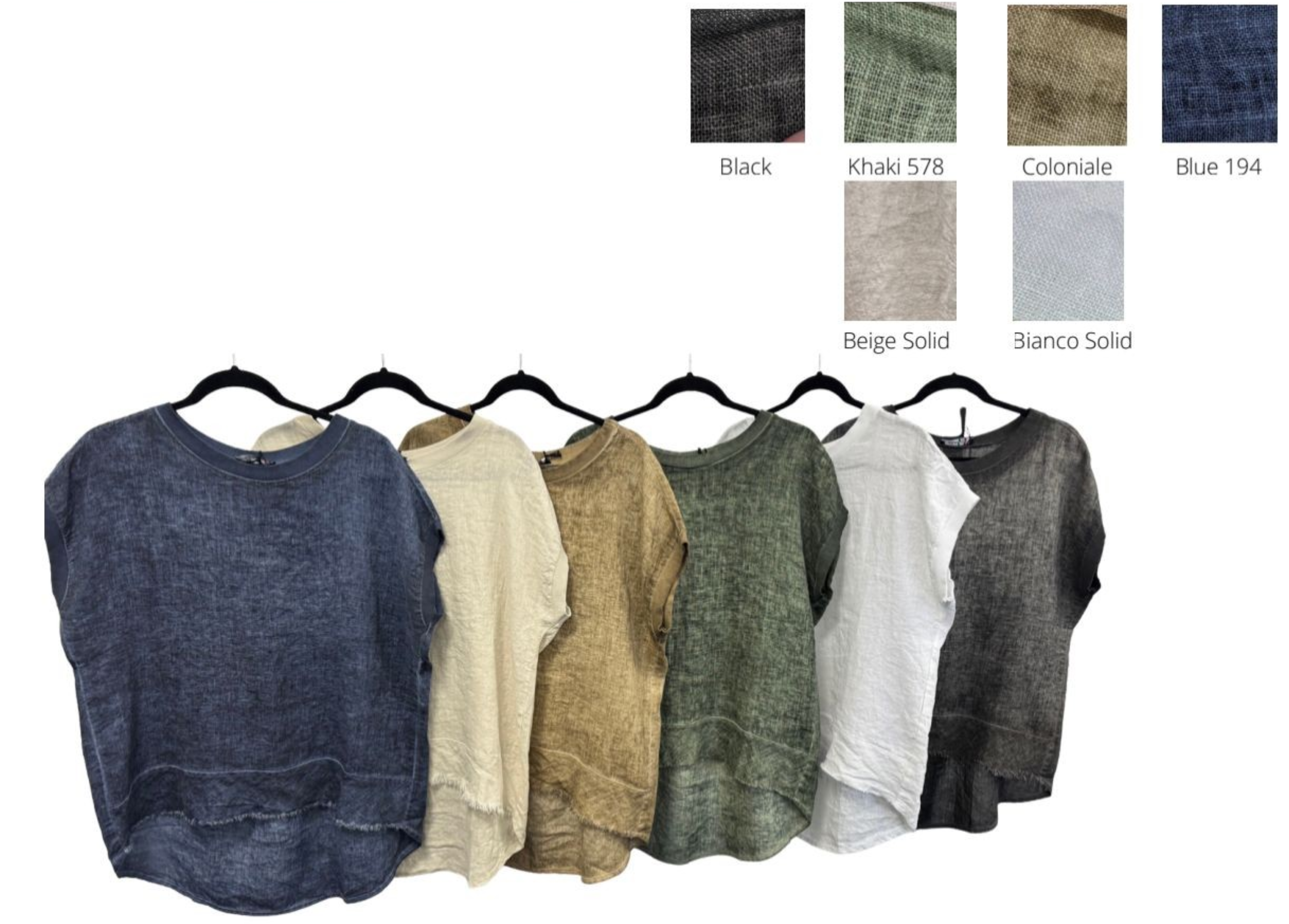 Sole Lurex Trim Linen Top