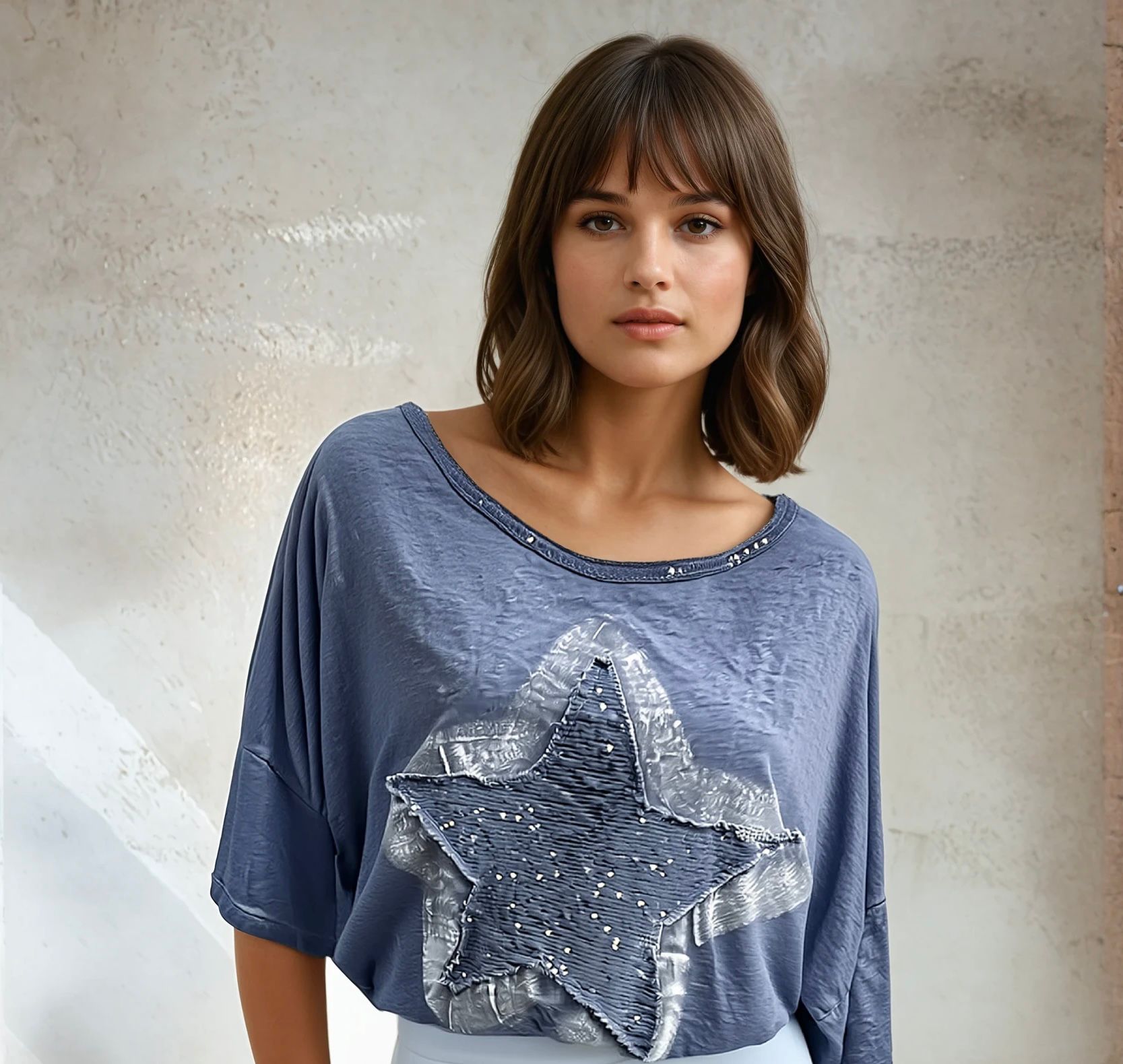 Stella 3D Sequin Star Tee