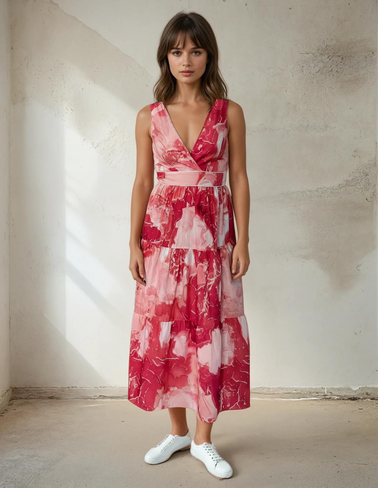 Lunar Flare Floral Maxi Dress