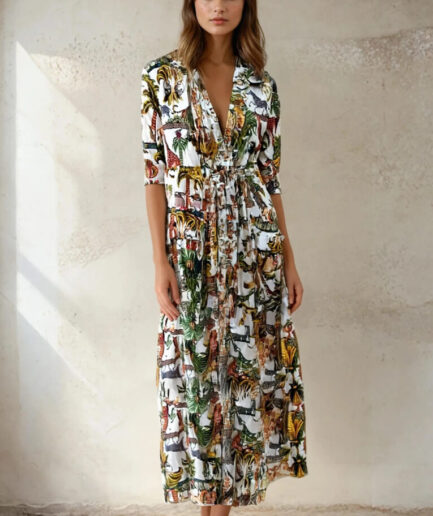 Isabella Dress with Rope Belt